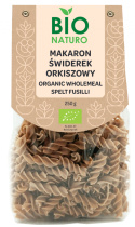 Makaron świderek orkiszowy 250g / BIO Naturo