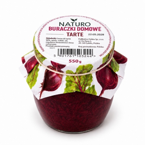 Buraczki Domowe TARTE 550g / Naturo