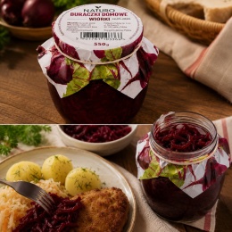 Buraczki Domowe WIÓRKI 550g / Naturo
