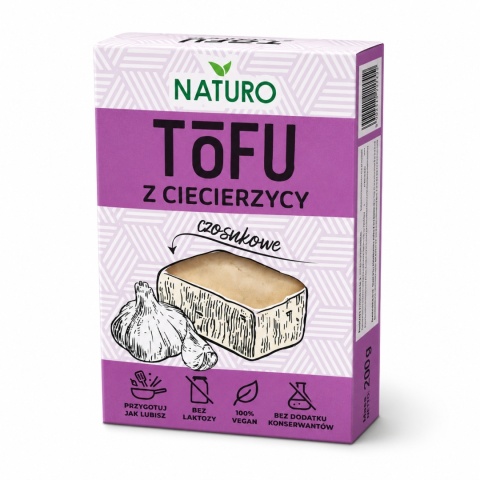Tofu z Ciecierzycy CZOSNKOWE 200g / Naturo