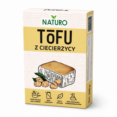 Tofu z Ciecierzycy NATURALNE 200g / Naturo
