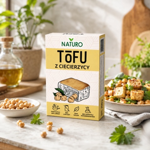 Tofu z Ciecierzycy NATURALNE 200g / Naturo