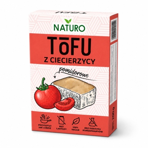 Tofu z Ciecierzycy POMIDOROWE 200g / Naturo